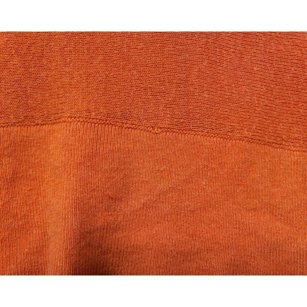 Michael Michael Kors Top Women Sz Small Orange 3/4 Sleeve Cowl Neck Zip Shoulder - Picture 10 of 14